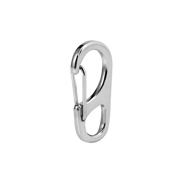 5st Snabbkoppling Spänne EDC Laptop Aluminiumlegering Nyckelring Ryggsäck Karbinhake Silver