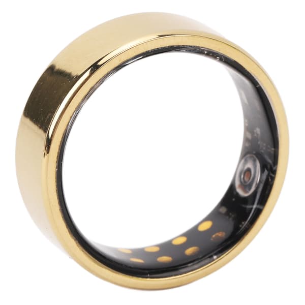 Smart helse- og treningsring, søvnsporing, skritteller, gull, US 8, 60 mm