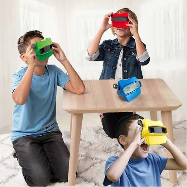 Interaktiv 3D-slideprojektorlegetøj til børn, bærbart læringsvisningsapparat, velegnet til drenge og piger. green