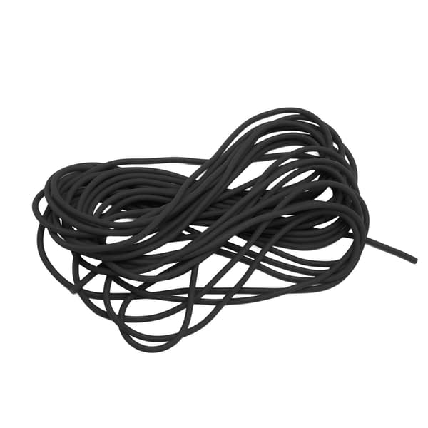 Elastisk latexreb 2,1 mm 5 m høj modstand til tennistræning udendørs sport sort