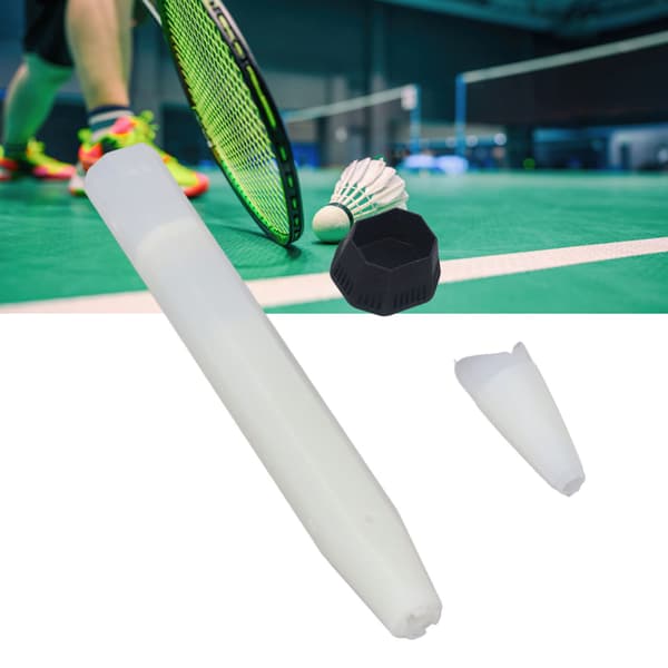 Avtakbart badmintonracketgrep, nylonfiber, anti-sjokk grep, hvitt sett