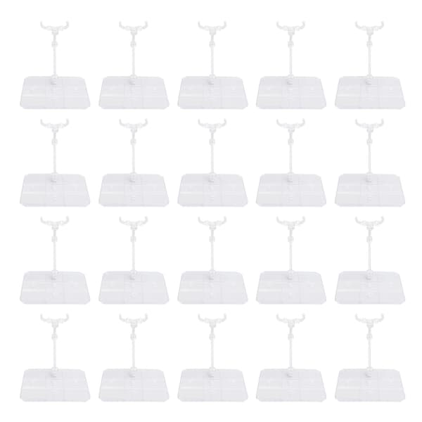 20 akrylstativer til 6-tommer actionfigurer, stabile til dukkeudstilling