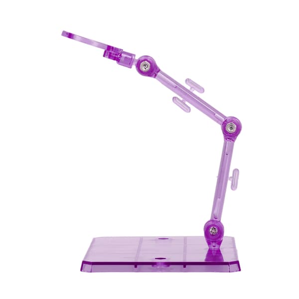 10 sæt lilla klare plastik figurmodelstandere til 6-tommer actionfigurer med monteringstilbehør