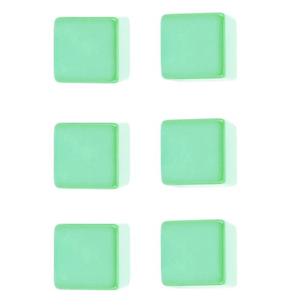 6 STK Tomme Plastterninger DIY Ufærdige Terninger 6 Sider til Undervisning og Fester