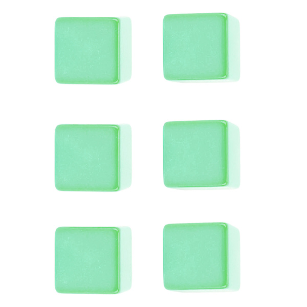 6 STK Tomme Plastterninger DIY Uferdige Kuber 6 Sider for Undervisning og Fester