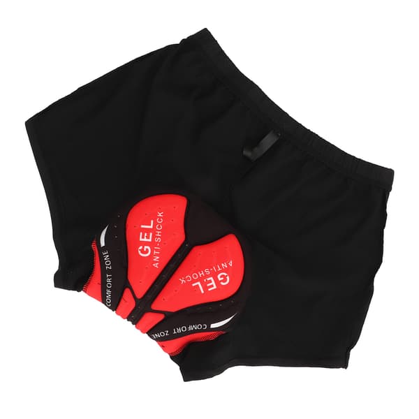Unisex Cykelshorts med Åndbar 3D Silikonepolstring, Hurtigtørrende, Sort, 3XL