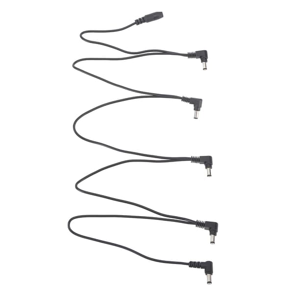 Universell 1-till-5-vägs Daisy Chain-kabel för strömförsörjning av gitarr-effektpedaler