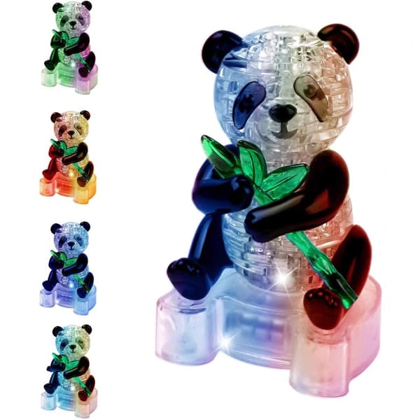 Panda Krystalpuslespil - 3D Gør-det-selv Pædagogisk Legetøjsgave - Legetøjssæt