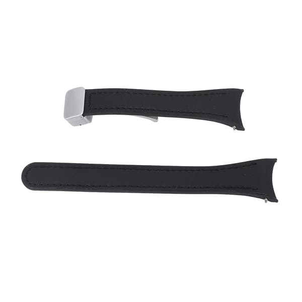 Silikonearmbånd til Watch 6 5 4 Series Smartwatch til kvinder med foldbart spænde, behagelig pasform, sort