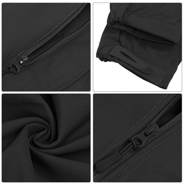 Soft Shell Polyesterjacka för utomhussport, varm, kamouflage, XXXL