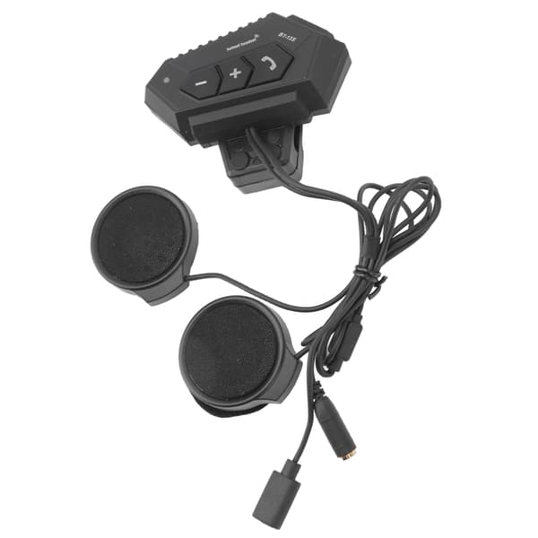 Bluetooth-headset för motorcykelhjälm, 2000mAh, vattentät IPX6 med anti-interferens