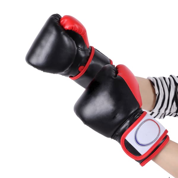 Boksehandsker til børn, drenge og piger, træningsboksepude, Muay Thai, sort
