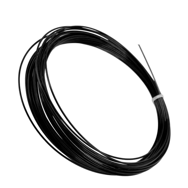 Professionell Hex Tennissträng, Slitstark, 12m/39.4ft, Svart Polyester