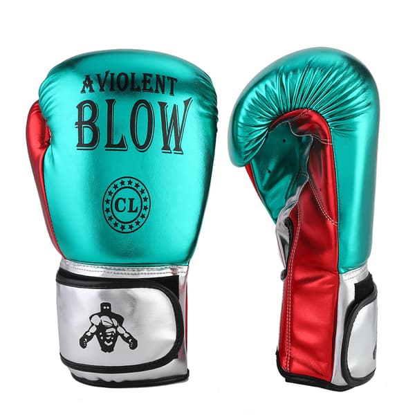 Par Unisex PU Sanda Boksehandsker til Træning, Slag, Sandsæk, Grønne Handsker