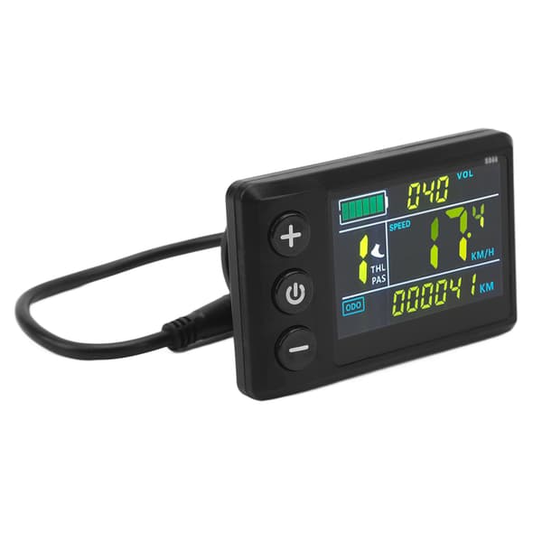 S866 LCD-displaymåler til elcykler og løbehjul med farveskærm og vandtæt ABS-kontrolpanel