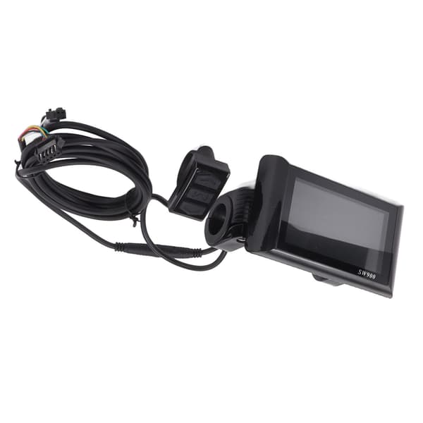 SW900 LCD-kontrolpanel til elcykler og el-løbehjul med hastigheds- og batteridisplay