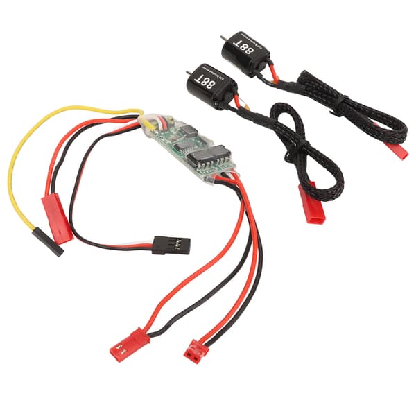 10A Toveis Dobbel Børste ESC Hastighetskontroll for RC 88T Tankskipmodell
