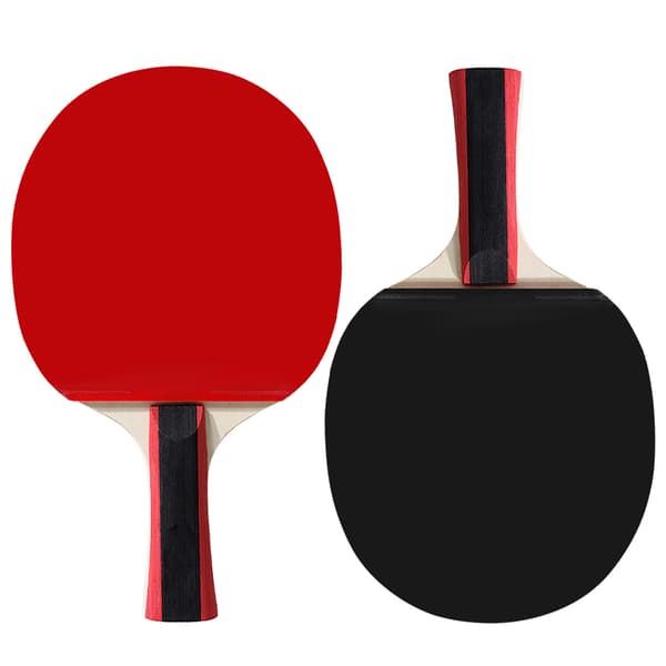 Bordtennisset för 2 spelare: 2 racketar, 3 bollar och skyddsväska