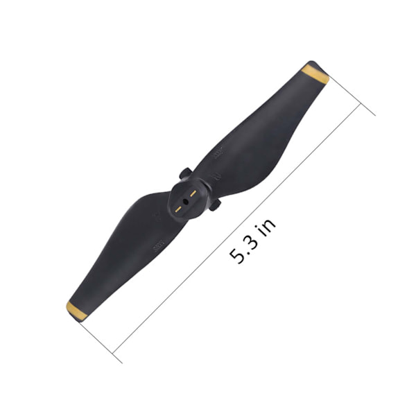 Udskiftningspropeller med Quick Release CW CCW til Mavic Air Drone (Guldstribe) 2 par/sæt