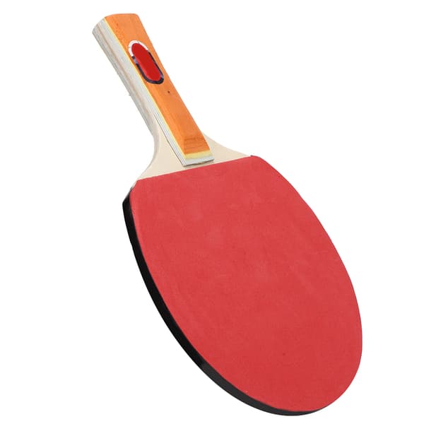 Bärbart bordtennisset med teleskopnät, racketar och 4 bollar, vit och blå