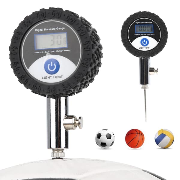 Digital trycktestare för fotboll, basket, volleyboll, mini bärbar med LCD-display