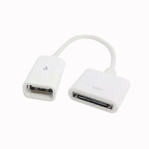 10 cm 30-pin hunn til USB 2.0 hunn data lade kort kabel base 30p svart