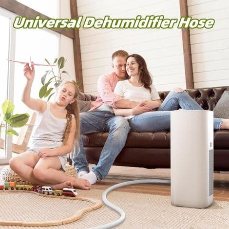 Flexibel kondensavloppsslang, 15-25 mm diameter, för split-luftkonditioneringar, 1,5 meter lång - med slangklämmor - tillbehör för luftkonditionering