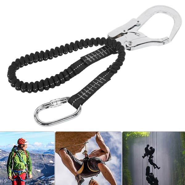Aloft Fallsikringssele med elastisk stålkrok for arbeid, kraftig 2500 kg