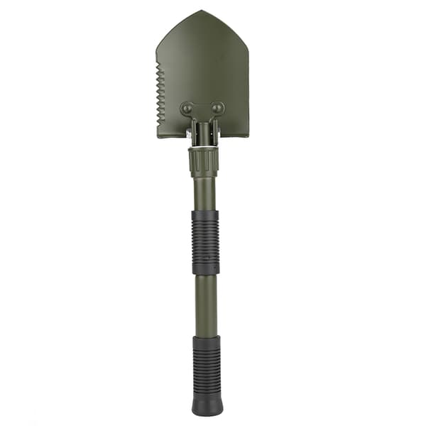 Multifunktionel foldbar militær overlevelsesskovl til camping og udendørs aktiviteter (militærgrøn)