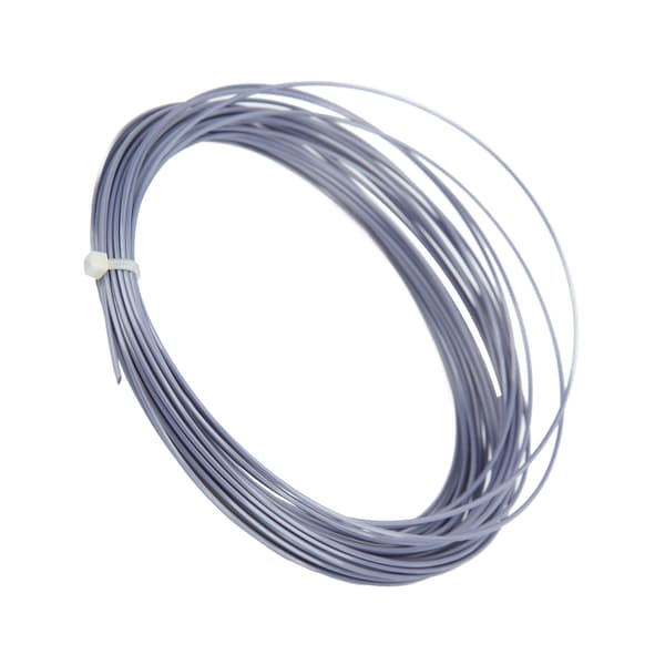 Hex Tennissträng 12m/39.4ft Slitstark Polyester 1.24mm/17 gauge Grå