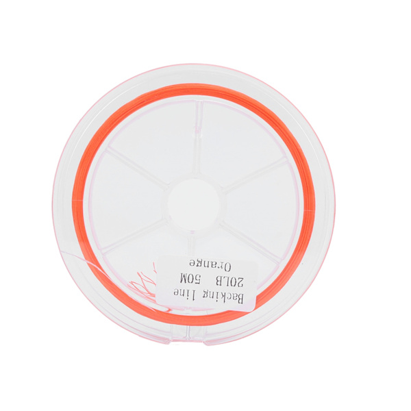 Voksfri fluefisketrimline 20LB 50m i orange polyester