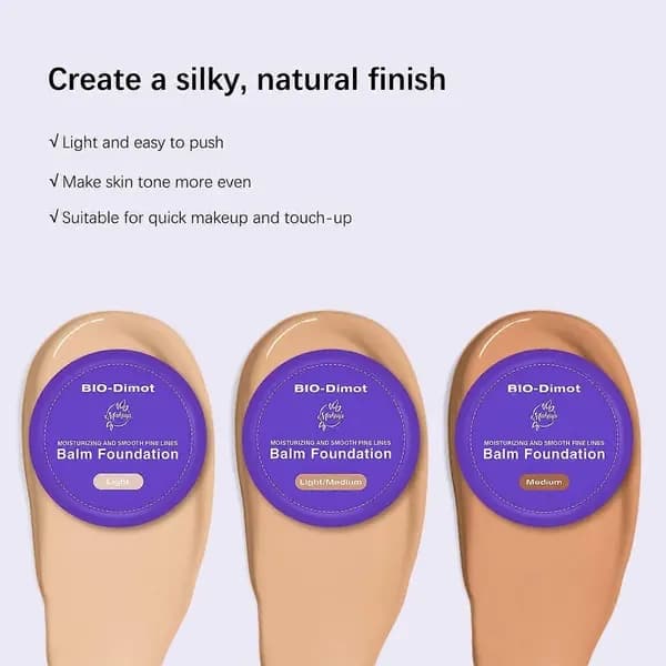 Foundation Make-up Cream, Moisturizing and Smoothing Fine Lines Balm Foundation Long-lasting Waterproof Oil Control Concealer Insulating Foundation Ma Medium