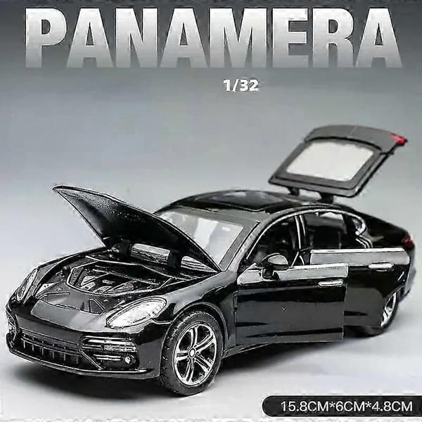1:32 Porsche Panamera håndlavet metalmodelbil, en legetøjsbil til drenge.