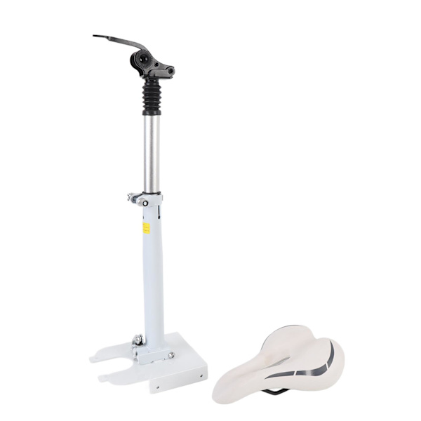 Justerbart sammenleggbart sete for M365 1S Lite elektrisk sparkesykkel med skumpolstring, hvit