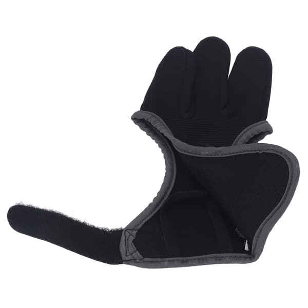 3-fingrede bueskydningshandsker med overlock-design til traditionelle recurvebuer