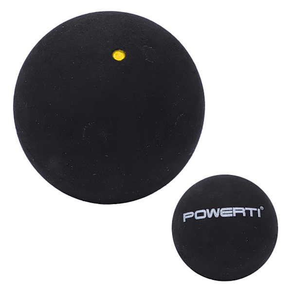 Single Point Squashbold 37 mm Medium Elasticitet Gummi til Begyndere, Træning og Konkurrence