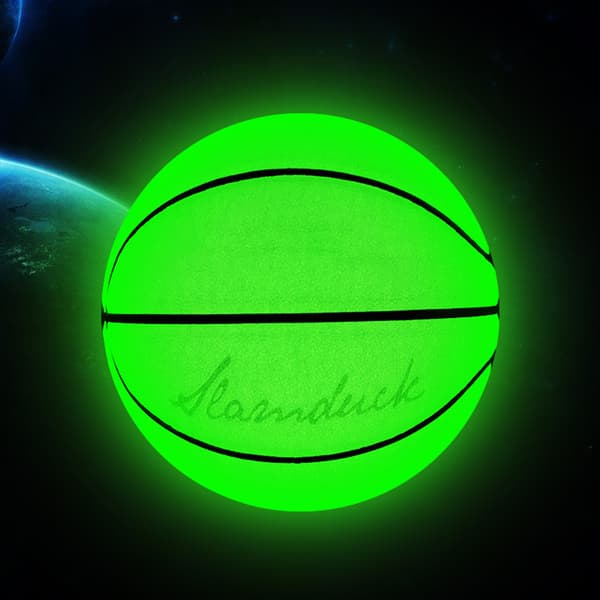 Holografisk reflekterande basketboll nummer 7 för nattspel - lyser i mörkret - perfekt present - PU-läder