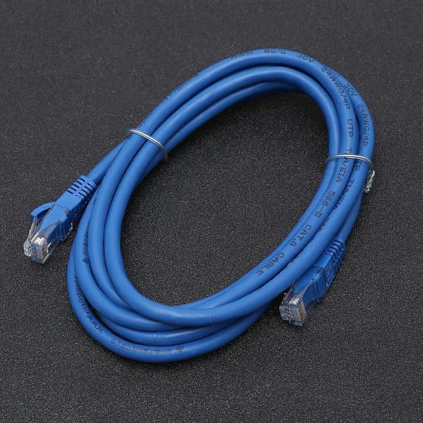2-meters RJ45 Ethernet-kabel, CAT6 nettverkspatchkabel, internettilkoblingskabel