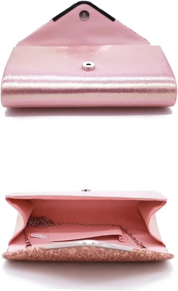 Clutch - för kvinnor - Axelväska - Glitter - Aftonväska - glittersilver - damväskor - aftonväska för kvinnor - glitter