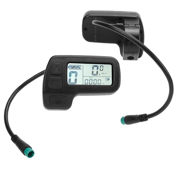 Universal 24V, 36V og 48V Elcykel LCD Display med Speedometer og Datamåler