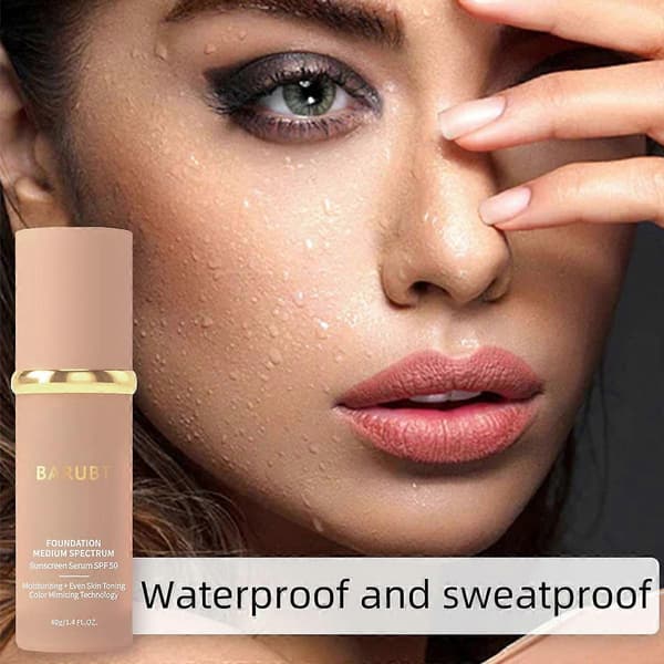 Medium dækkende solcreme foundation SPF 50, naturlig dækning