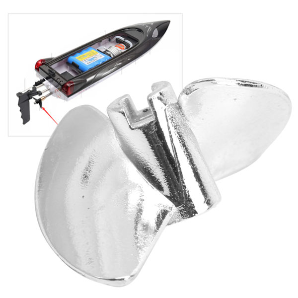 2 blade 35 mm propel i aluminiumslegering til FeiLun RC-både FT016 FT007 UDI Corpe