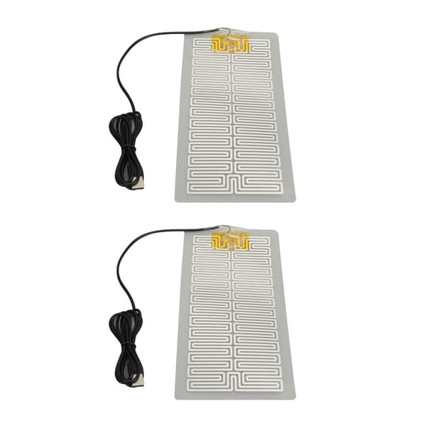 2 st USB 5V midjevärmedynor i metall med 150 cm kabel