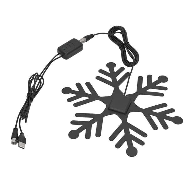Inomhus förstärkt digital TV-antenn, snöflingeformad, HD, för Smart TV