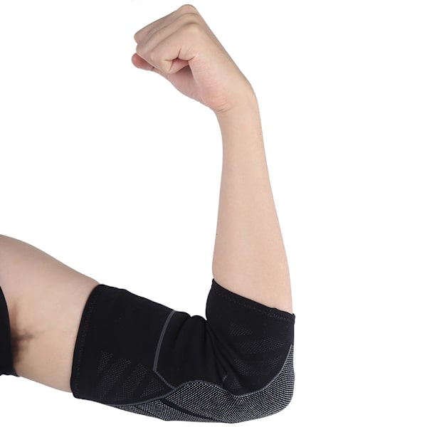 2 st elastiskt armbågsskydd i nylon 3D andningsbart tyg för tävlingssporter XL