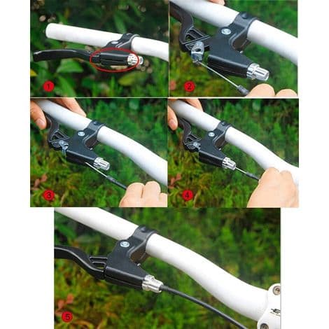 Aluminiumslegering Cykelbremsegreb - MTB Landevejscykelgreb, 2,2 cm Diameter, Cykeldele (Sort)