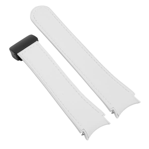 Silikone armbånd med quick release og magnetisk spænde til Watch 6, 5 og 4, hvid.