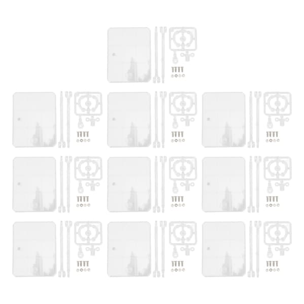 10 actionfigursdisplayställ, hög stabilitet, transparent bas för 6-tumsfigurer