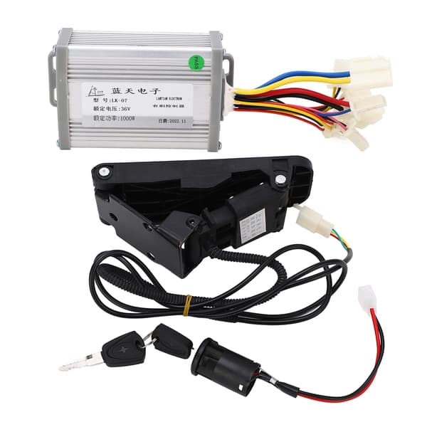 36V 1000W borstad motor och gaspedalsats för litiumelektrisk cykel
