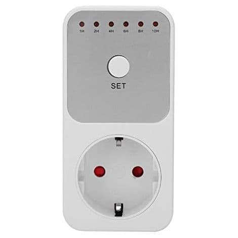 Tidsbryter strømutgangsbryter, plug-in nedtellingstidsbryterkontroller, 6 typer nedtellingstidsbrytere med 1-10 timer, EU 220V